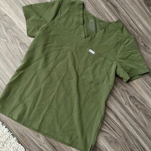 Figs Dark Olive Catarina Top